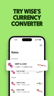 currency converter by wise iphone screenshot 1