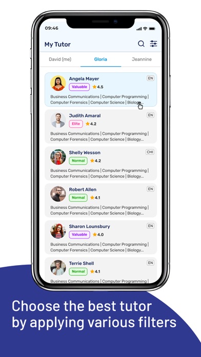 Tutorline Application Screenshot