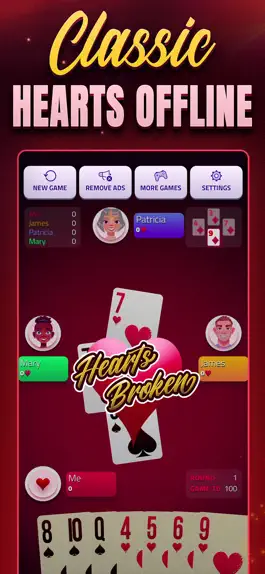 Game screenshot Hearts Offline - Card Game mod apk