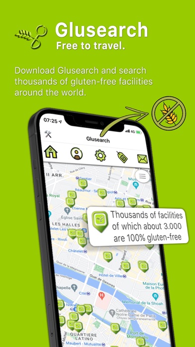 Glusearch Glutenfree places Screenshot