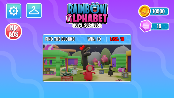 Rainbow Alphabet Guys Survivor