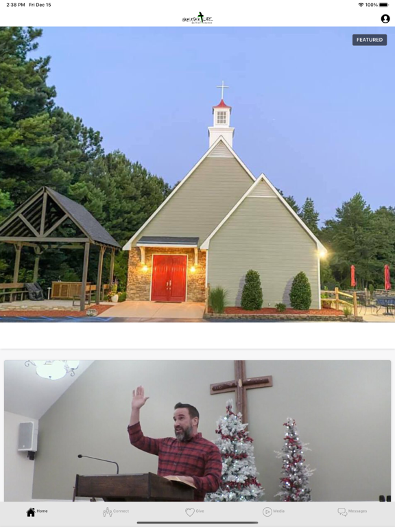 Greater Life Baptist Church iPad screenshot 1 - Lifestyle app