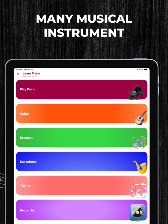 Learn Piano and Piano Keyboard iPad screenshot 5 - Education app