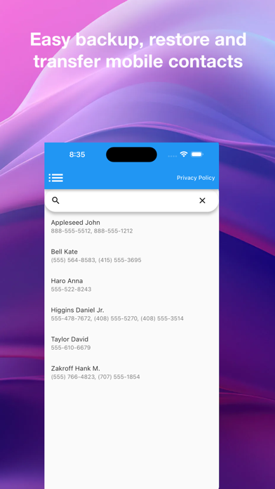 Contacts Backup: Sync Cloudのおすすめ画像1