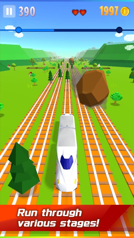 #3. Super Train Run -Shinkansen- (iOS) By: Ayumi Miyazaki