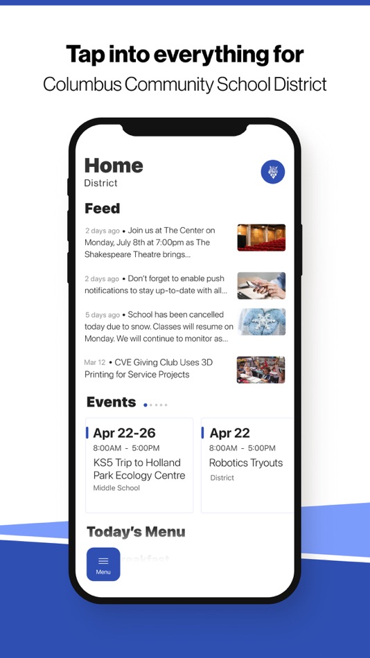 #1. Columbus CSD, IA (iOS) 由: Columbus Community Schools