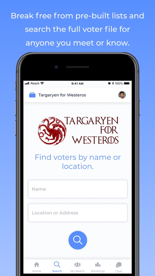 #2. Reach — Progressive Organizing (iOS) By: Reach Progress PBC