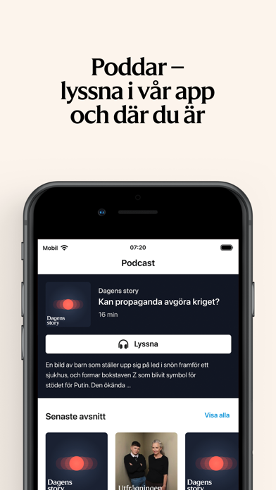 Svenska Dagbladet Screenshot