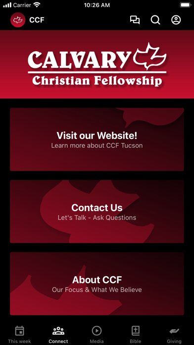 Calvary Christian Fellowship Screenshot