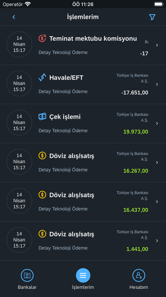 #3. Detay e-Hesap (iOS) Podle: Detaysoft