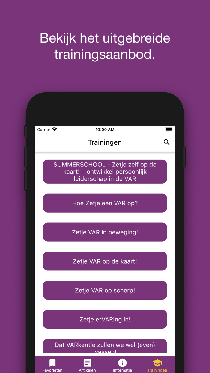 Zetje VAR op de kaart