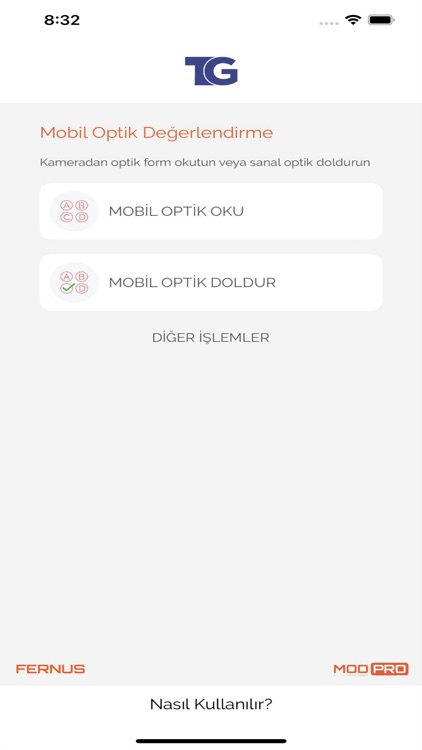 Test Grup Optik Okuma