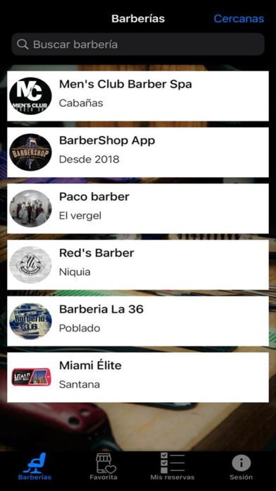 Barber shop app citas Screenshot