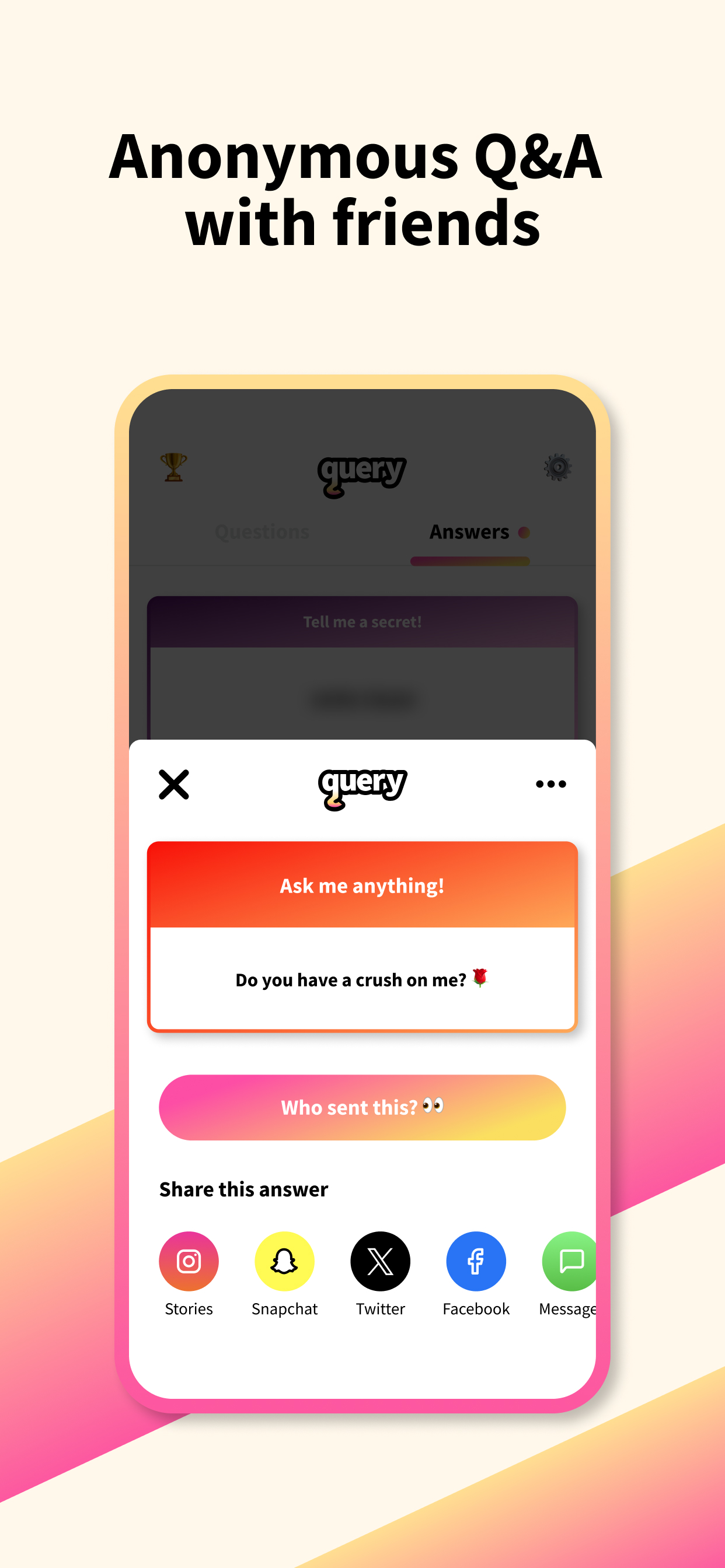 query • Anonymous Q&A App