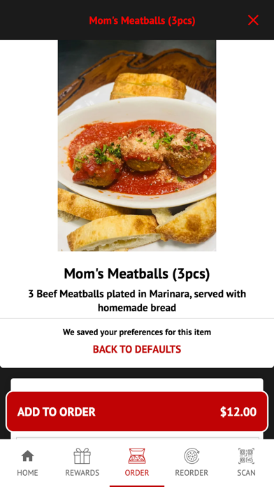 Mom's Pizza & Pasta Screenshot