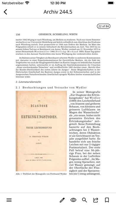 Archiv für Kriminologie Screenshot