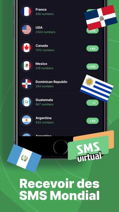 Screenshot #2 pour Numéro Virtuel Recevez des SMS