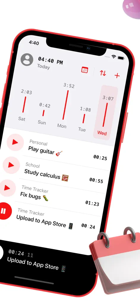 Time Tracker - Pomodoro - Productivity App | MWM