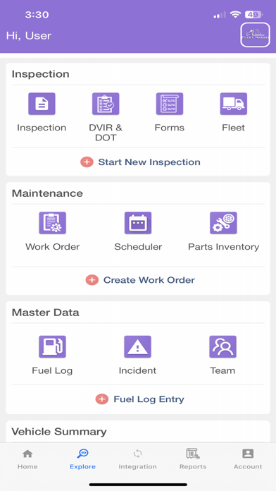 Fleet Inspection & Maintenance Screenshot