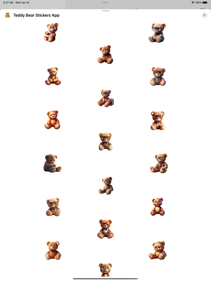 Teddy Bear Stickers App