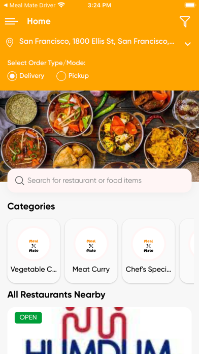 Meal Mate - Food Delivery Screenshot