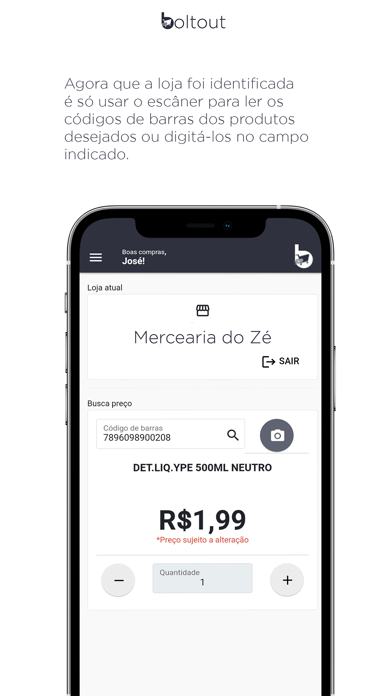Boltout - Consultor de preços Screenshot