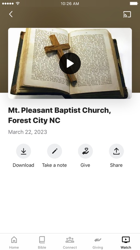 #3. Mt. Pleasant of Rutherford Co. (iOS) 来自: Mt Pleasant Baptist Church (Forest City)