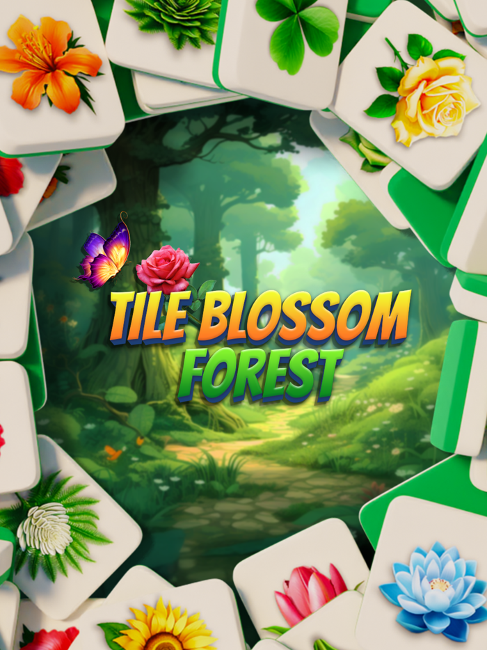 Tile Blossom Forest Triple 3D