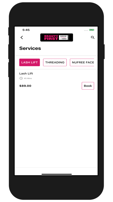 Beauty First Spa Mobile Screenshot