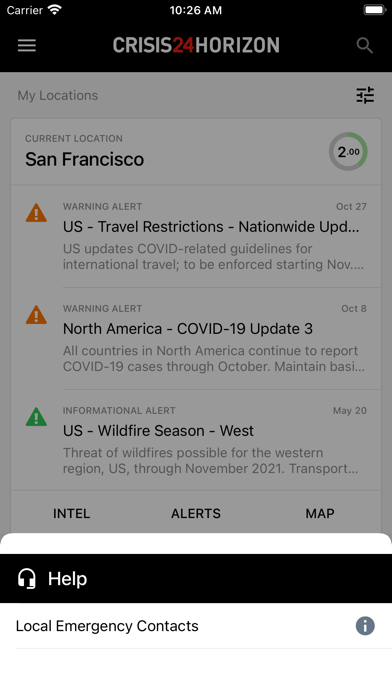 Crisis24 Horizon Mobile Screenshot