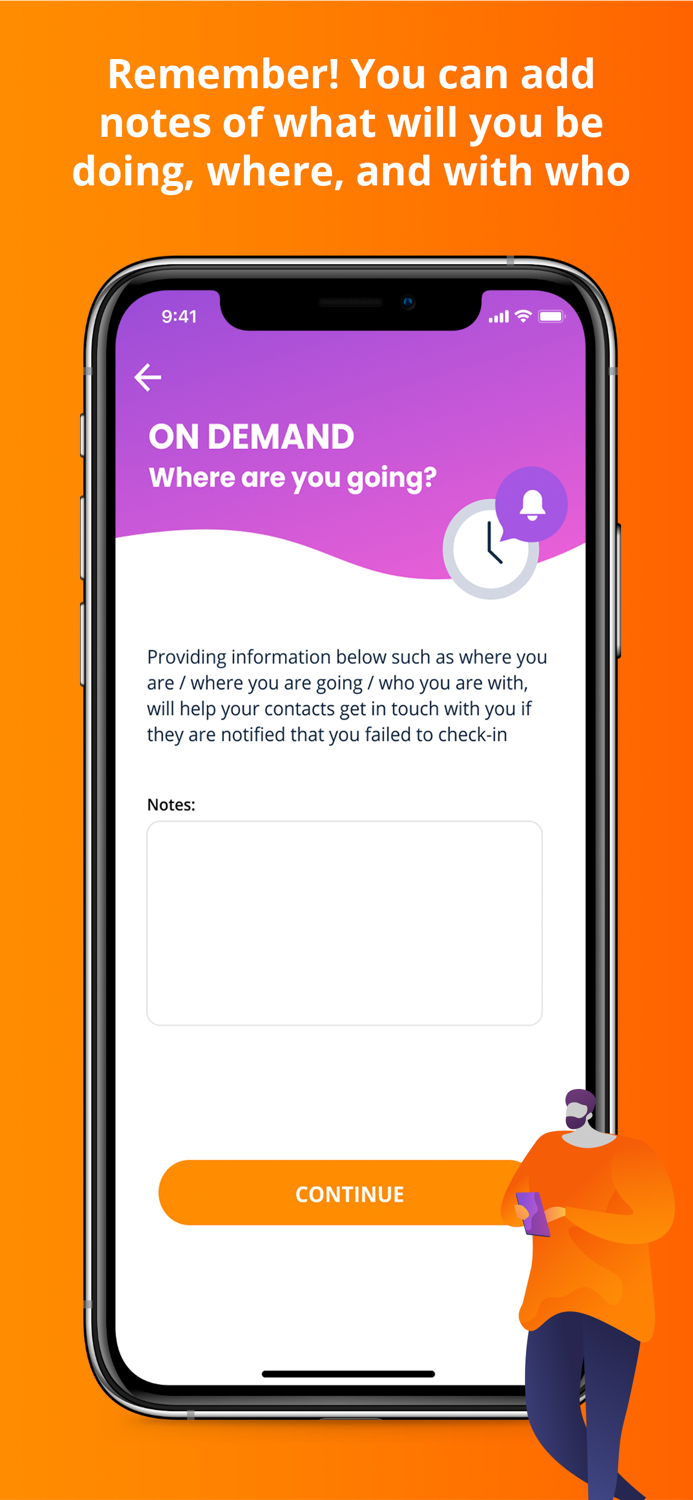Personal Safety Net Check in