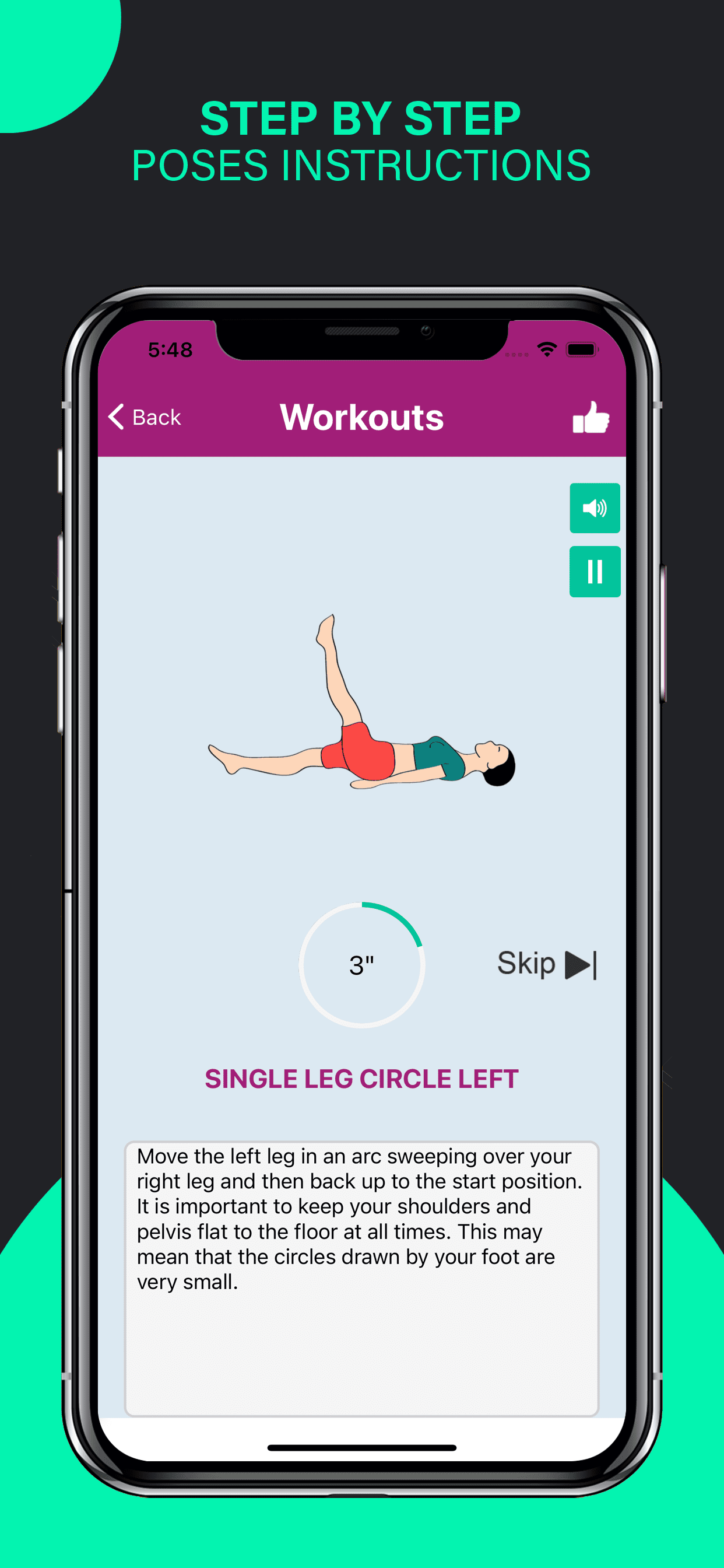 Pilates Yoga Fitness Workouts screenshot 8