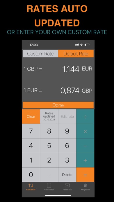 Screenshot #3 pour Currency Converter Plus