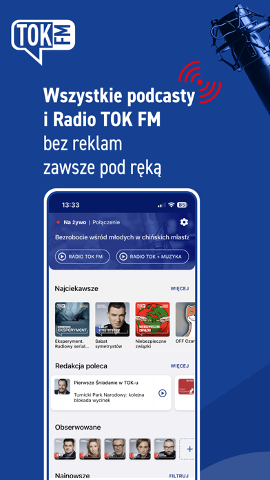 Screenshot #1 pour TOK FM - Radio i Podcasty