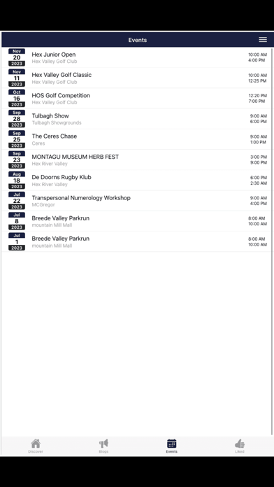 Cape Winelands Tourism Screenshot