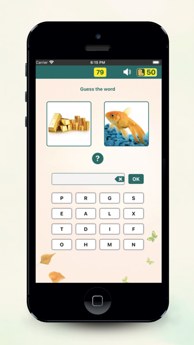 Word by picture puzzle game Screenshot