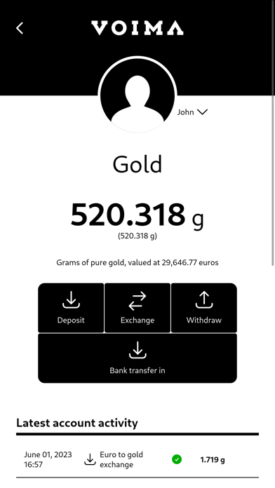 Voima Gold Screenshot