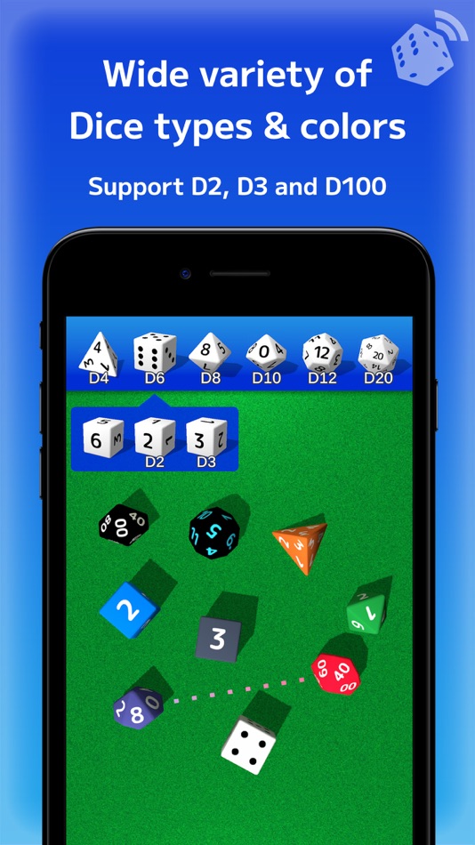 #5. Remote Dice 3D - Share Result! (iOS) Podle: Amagamina Games, Inc.