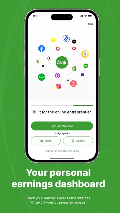 Benji: Your earnings dashboard