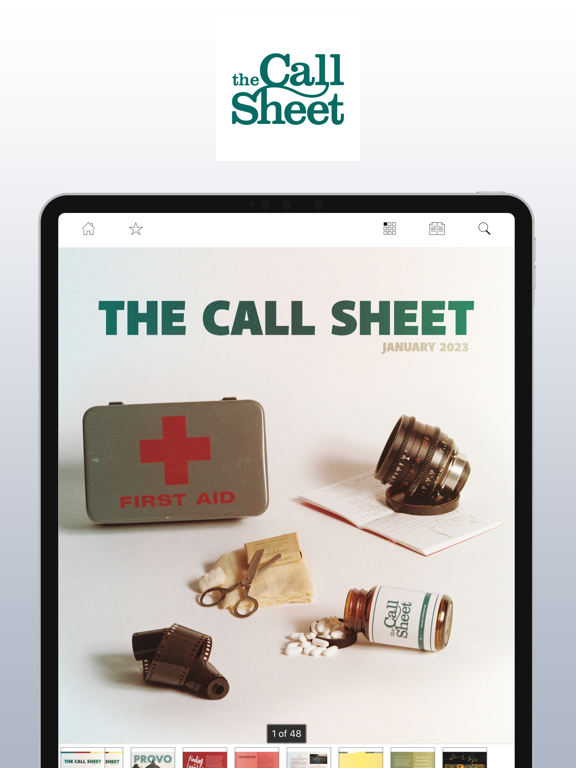 The Call Sheet iPad screenshot 1 - News app