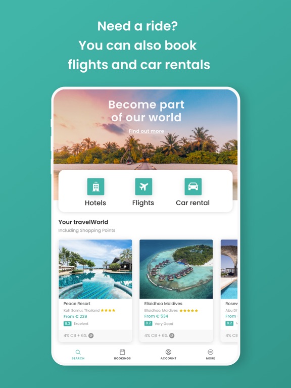 travelWorld iPad screenshot 2 - Travel app