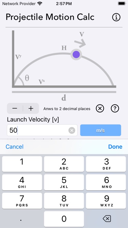 Projectile Motion Calc screenshot-3