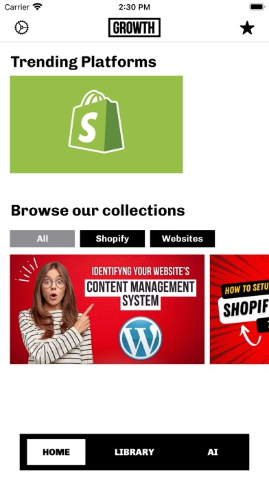 The Growth App Screenshot