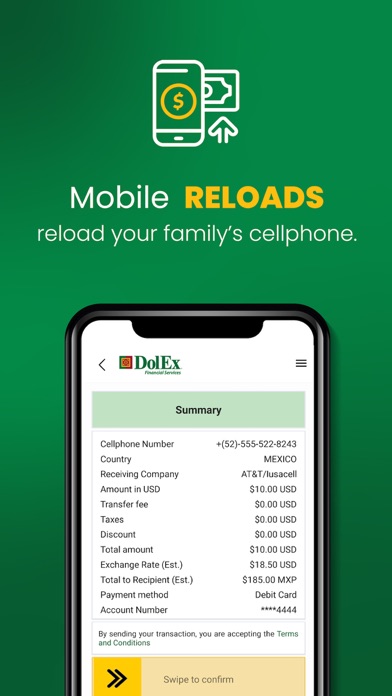DolEx Money Transfer Screenshot