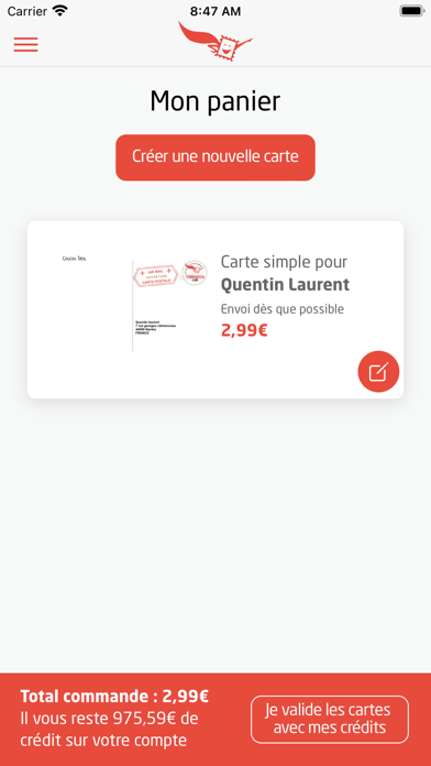 Timbreos, votre carte postale Screenshot