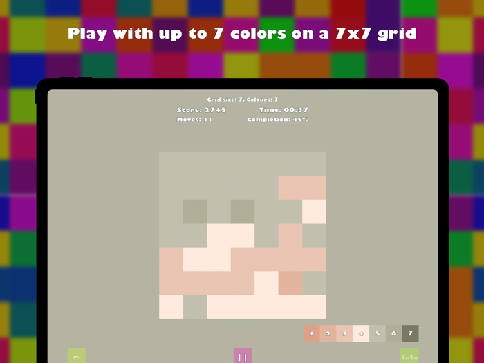 Rainbow Grid Logic Game