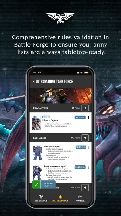 Warhammer 40,000: The App Screenshot