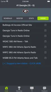georgia football schedules iphone screenshot 4