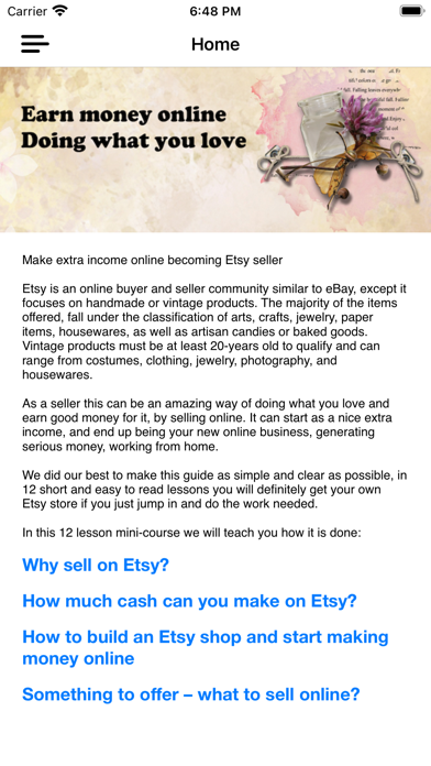 Sell on Etsy: Seller Course Screenshot