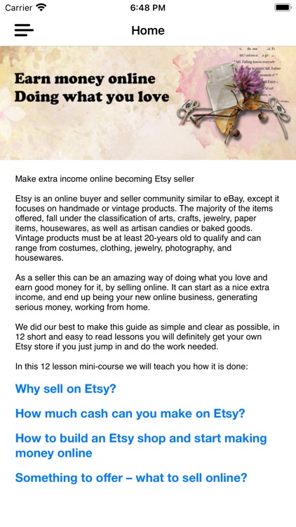 Sell on Etsy: Seller Course